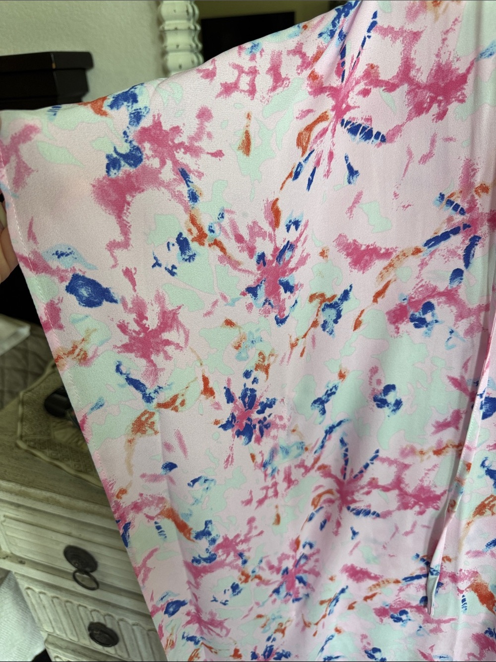 Buddy Love Pink Floral Maxi Caftan - Picture 5 of 7